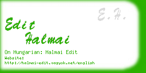 edit halmai business card